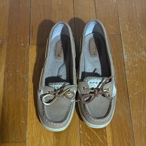 Sperry Top-Sider Tan and Cream Boat Shoes